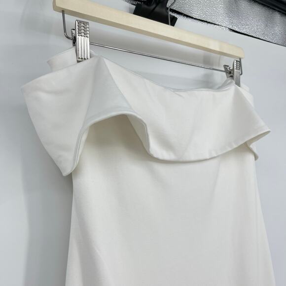 Lovers and Friends | Galleria Gown in White Off Shoulder Ponte Maxi Dress M - Picture 6 of 16